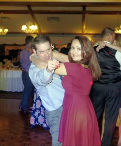 Wedding DJ services Syracuse keeping Cupelo-Laird reception guests dancing in elegant ballroom venue