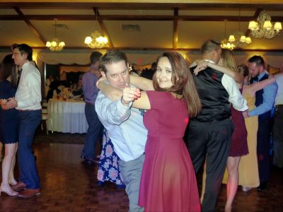 Wedding DJ services Syracuse keeping Cupelo-Laird reception guests dancing in elegant ballroom venue